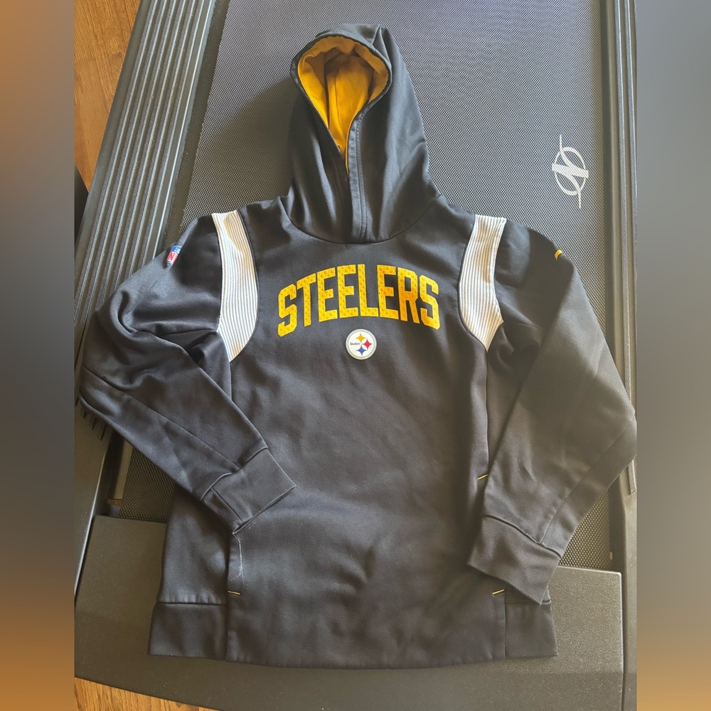 Nike Black and Yellow Steelers Hoodie